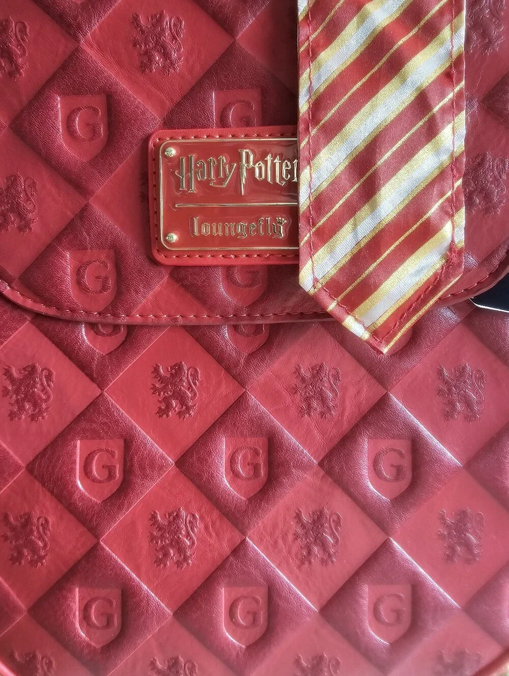 Loungefly Harry Potter Gryffindor Tie Mini Backpack NWT BoxLunch Exclusive